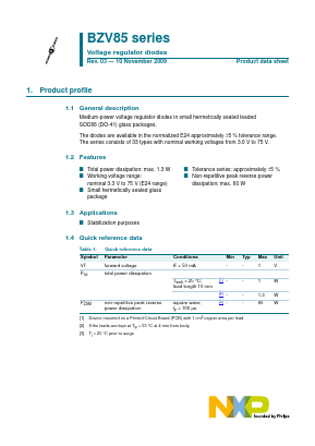 BZV85-C6V8 Datasheet PDF NXP Semiconductors.