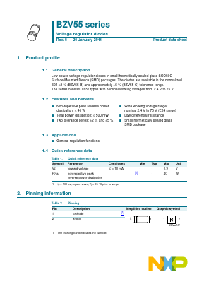 BZV55-C Datasheet PDF NXP Semiconductors.