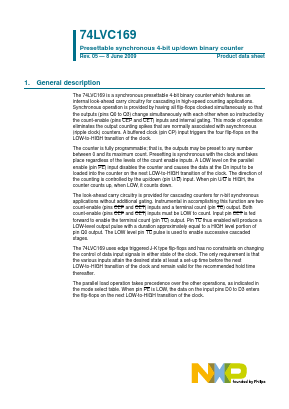 74LVC169BQ Datasheet PDF NXP Semiconductors.