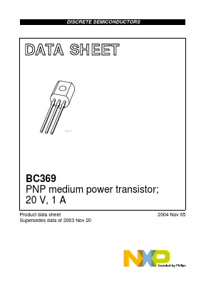 BC369-25 Datasheet PDF NXP Semiconductors.