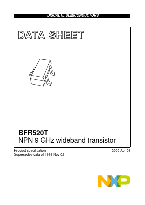 BFR520T Datasheet PDF NXP Semiconductors.