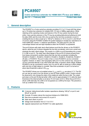 PCA9507 Datasheet PDF NXP Semiconductors.