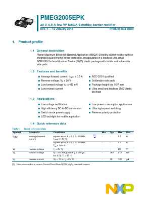 PMEG2005EPK Datasheet PDF NXP Semiconductors.