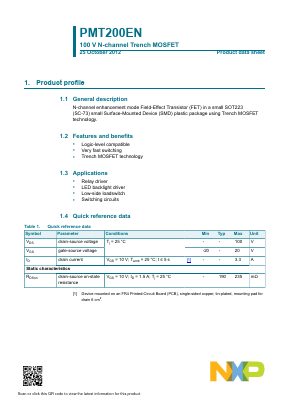 T200EN Datasheet PDF NXP Semiconductors.