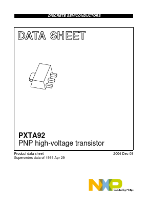 PXTA92 Datasheet PDF NXP Semiconductors.