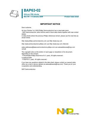 BAP63-02 Datasheet PDF NXP Semiconductors.