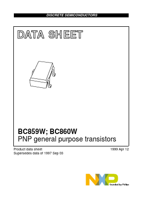 BC859W Datasheet PDF NXP Semiconductors.