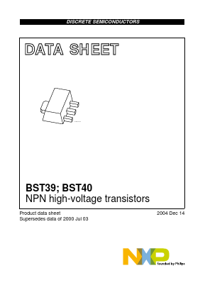 BST40 Datasheet PDF NXP Semiconductors.