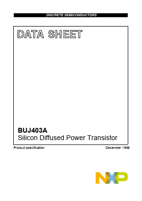 BUJ403A127 Datasheet PDF NXP Semiconductors.
