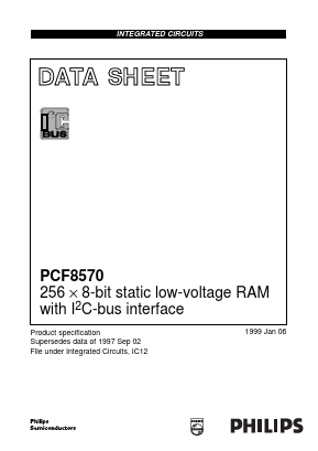 PCF8570 Datasheet PDF NXP Semiconductors.