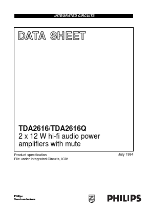TDA2616Q Datasheet PDF NXP Semiconductors.