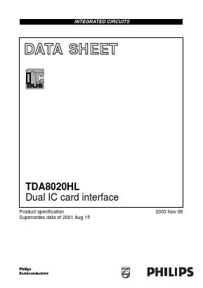 TDA8020HL/C1,118 Datasheet PDF NXP Semiconductors.