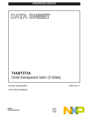 74ABT373AN Datasheet PDF NXP Semiconductors.