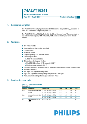 74ALVT16241 Datasheet PDF NXP Semiconductors.