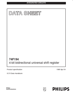 N74F194D Datasheet PDF NXP Semiconductors.