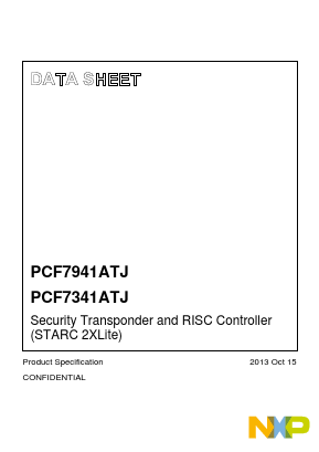 PCF7341ATJ Datasheet PDF NXP Semiconductors.