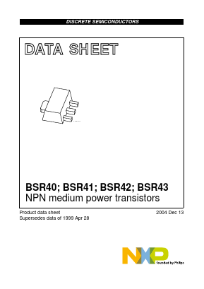 BSR42 Datasheet PDF NXP Semiconductors.