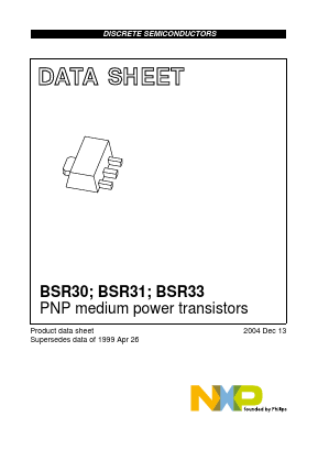 BSR30 Datasheet PDF NXP Semiconductors.