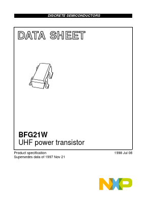 BFG21W,115 Datasheet PDF NXP Semiconductors.
