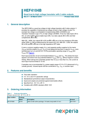 HEF4104BT Datasheet PDF NXP Semiconductors.