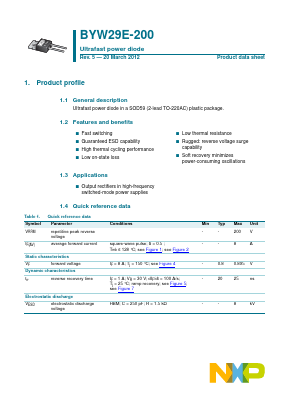 BYW29E-200 Datasheet PDF NXP Semiconductors.