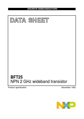 BFT25 Datasheet PDF NXP Semiconductors.