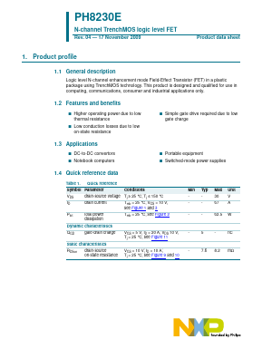 PH8230E Datasheet PDF NXP Semiconductors.