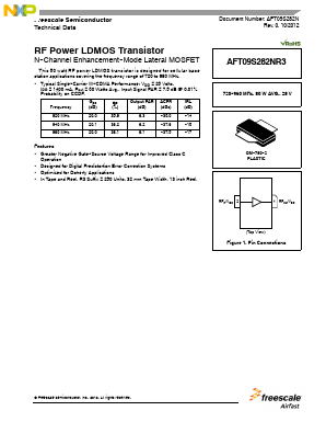 AFT09S282NR3 Datasheet PDF NXP Semiconductors.