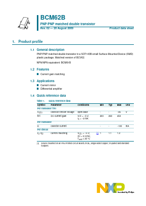 BCM62B Datasheet PDF NXP Semiconductors.