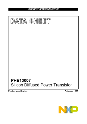 PHE13007 Datasheet PDF NXP Semiconductors.