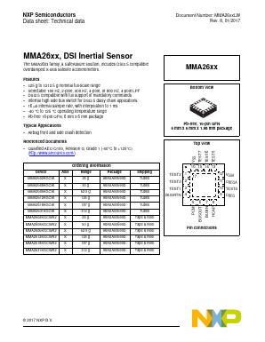 MMA26XX Datasheet PDF NXP Semiconductors.