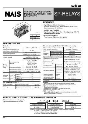 SP2-DC12V Datasheet PDF Matsushita Electric Works