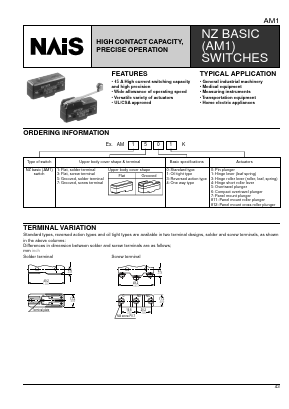 AM1514K Datasheet PDF Matsushita Electric Works