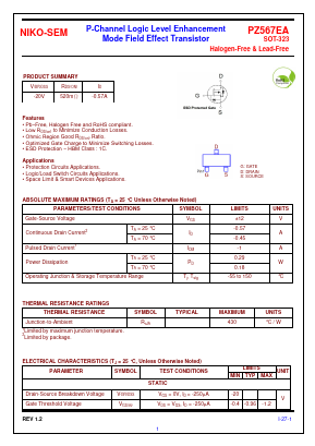 PZ567EA Datasheet PDF Niko Semiconductor