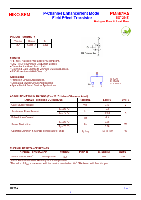 PM567EA Datasheet PDF Niko Semiconductor