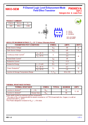 P9006EVA Datasheet PDF Niko Semiconductor