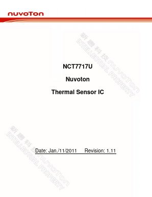NCT7717U Datasheet PDF Nuvoton Technology