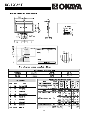 RG12032-D Datasheet PDF Okaya Electric America, Inc.