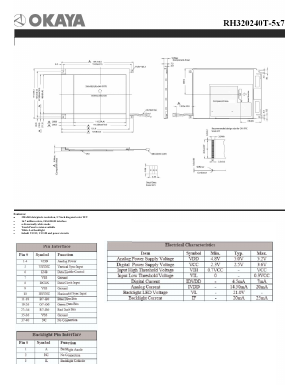 RH320240T-3X5 Datasheet PDF Okaya Electric America, Inc.