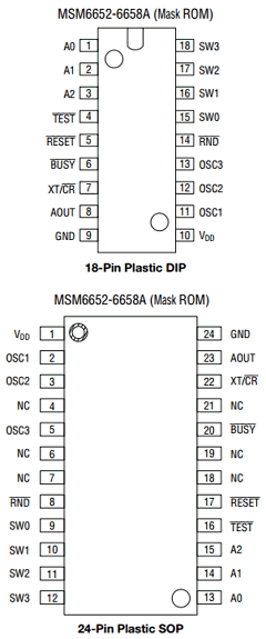 MSM6653A Datasheet PDF Oki Electric Industry