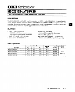 MSC2312B-80KS9 Datasheet PDF Oki Electric Industry