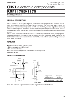 KGF1175B Datasheet PDF Oki Electric Industry