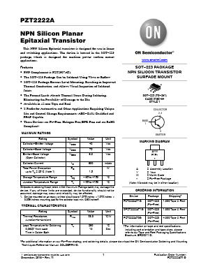 SPZT2222AT1G Datasheet PDF ON Semiconductor