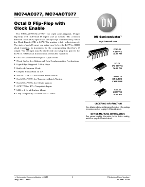 MC74AC377DTEL Datasheet PDF ON Semiconductor