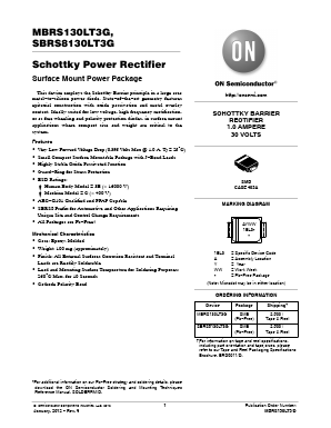 MBRS130LT3G Datasheet PDF ON Semiconductor