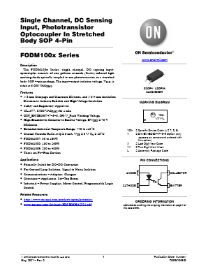 FODM1007 Datasheet PDF ON Semiconductor