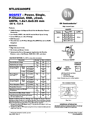 NTLUS3A90PZ Datasheet PDF ON Semiconductor