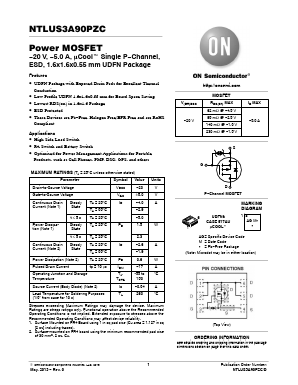 NTLUS3A90PZCTBG Datasheet PDF ON Semiconductor