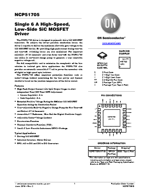 NCP51705 Datasheet PDF ON Semiconductor