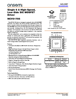 NCV51705 Datasheet PDF ON Semiconductor